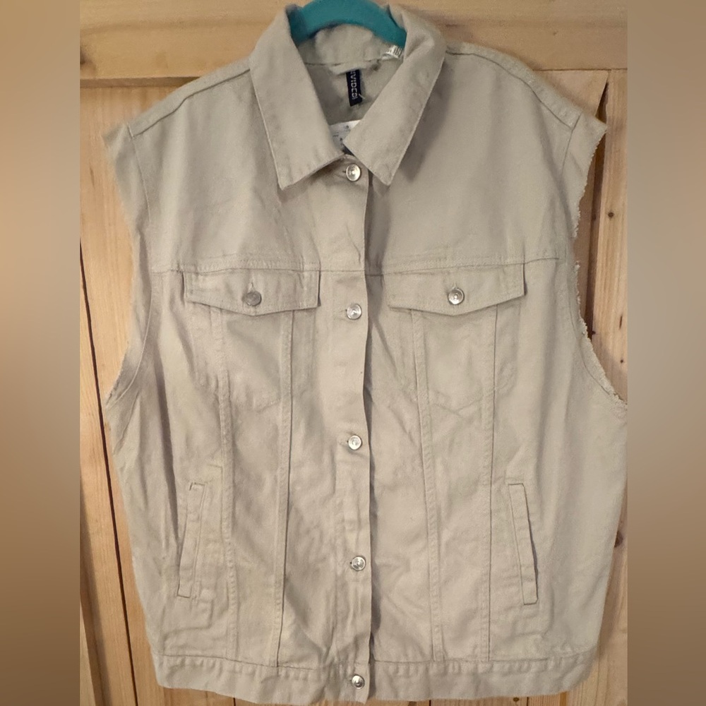 NWT divided denim vest